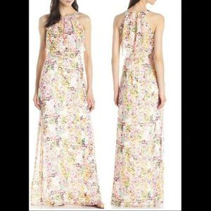 Jessica Simpson Floral Print Popover Maxi Dress